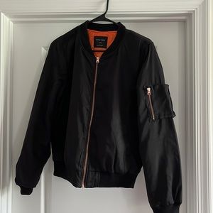 Love Tree Black Bomber Jacket